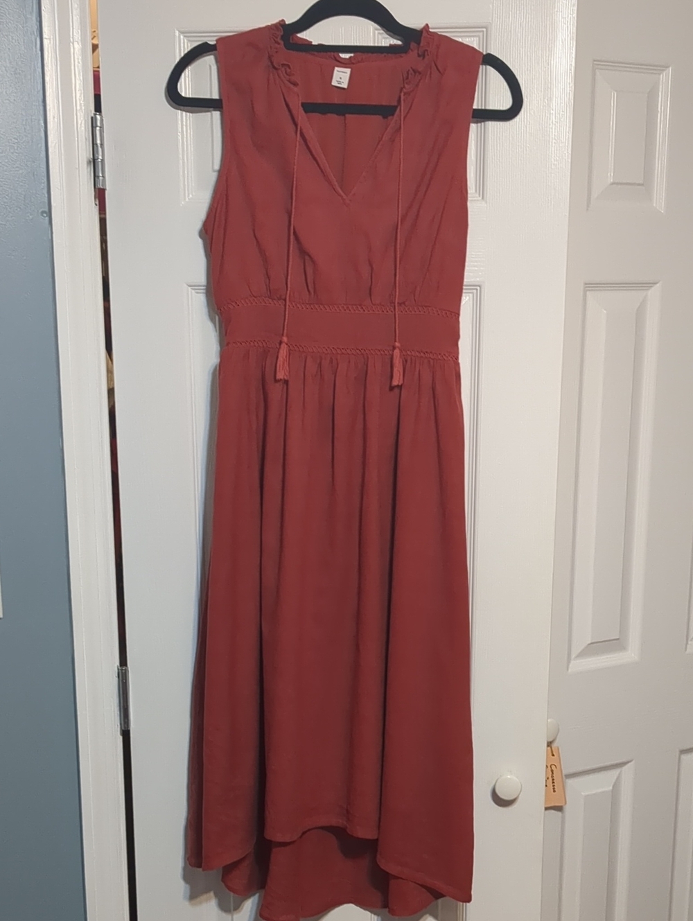 Old Navy Rust Sleeveless High-Low Maxi Dress